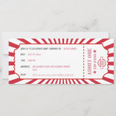 レトロカーニバルテーマベビーシャワー 招待状 (裏面)