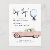 レトロカーパレードパーティードライブByロカビリー任意の年齢 ポストカード (正面)