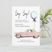 レトロカーパレードパーティードライブByロカビリー任意の年齢 招待状 (スタンド正面)