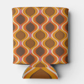 レトロカーブ： 60s-70s壁紙テクスチャ 缶クーラー (裏面)