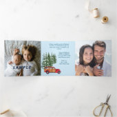 レトロカー写真テンプレート3つ折クリスマスカード 三つ折りクリスマスカード (内部)