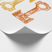 レトロカー整備士ヴィンテージチューナー ラッピングペーパー (角)