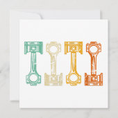 レトロカー整備士ヴィンテージチューナー 招待状 (裏面)