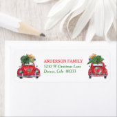 レトロカー来ズアンドゴーイングホリデー差出人住所 ラベル (インサイチュ)