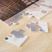 レトロカー&ブルーミングブティックシーン ジグソーパズル (側面)