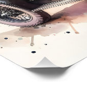 レトロカー&ブルーミングブティックシーン ポスター (コーナー)