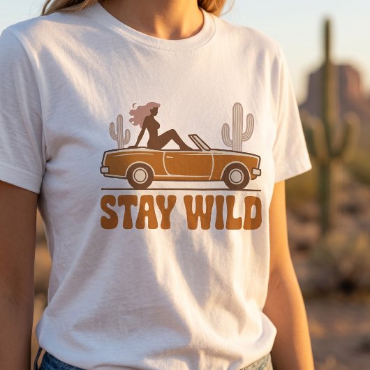 レトロカーTシャツ 女性用 Tシャツ