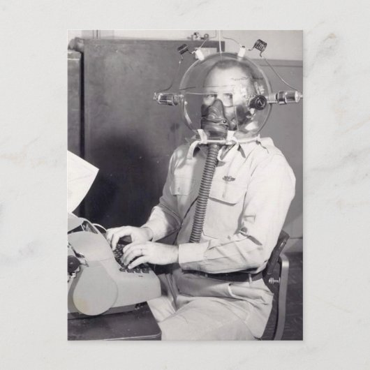 レトロガスマスクマン ポストカード (正面)