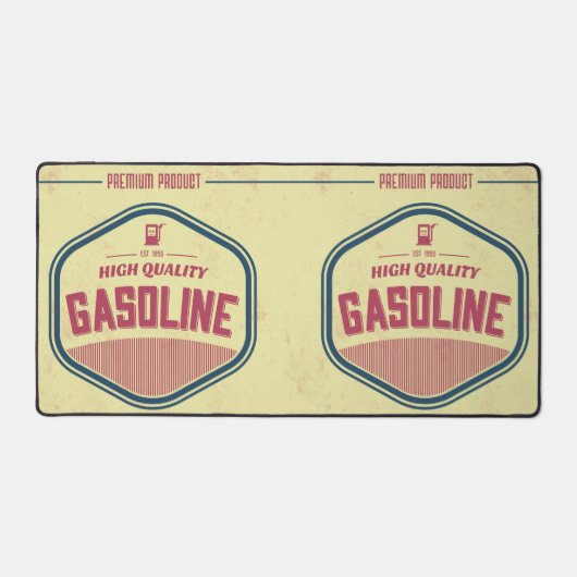 レトロガソリンラベル デスクマット (正面)