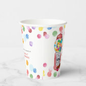 レトロガムボール機 |子供の誕生日パーティー 紙コップ (右)