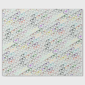 レトロガラスのヒップスターの包装紙 ラッピングペーパー (フラット)