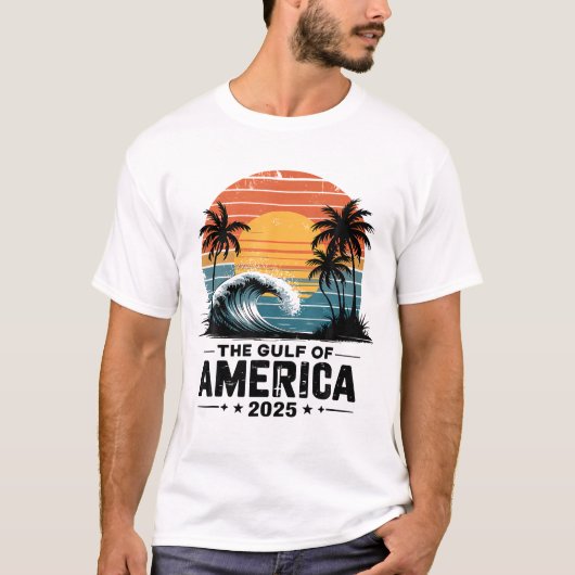 レトロガルフオブアメリカEst 2025シャツ Tシャツ (正面)