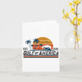 レトロガルフオブアメリカEst 2025ビーチ夏 カード (黄色い花)