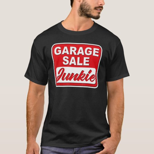 レトロガレージセールJunkie Thrifting Tシャツ (正面)