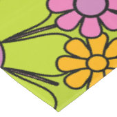 レトロガーデンカラフルフラワーパターン60s テーブルクロス (アングル)