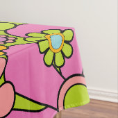 レトロガーデンカラフルフラワーパターン60s テーブルクロス (インサイチュ)