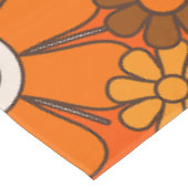 レトロガーデンギンガムフラワーズ60s 70s Groovyフローラ テーブルクロス (アングル)