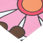 レトロガーデンフラワーグルーヴィ60s 70s花柄 テーブルクロス (アングル)