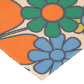 レトロガーデンフラワーグルーヴィ60s 70s花柄 テーブルクロス (アングル)