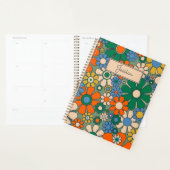 レトロガーデンフラワーグルーヴィ60s 70s花柄 プランナー手帳 (ディスプレー)