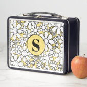 レトロガーデンフラワーズ60sレトロフローラ黄 メタルランチボックス (インサイチュ)