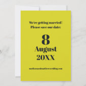 レトロガーデンフラワーズ60s 70sフローラ セーブザデート (裏面)