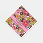 レトロガーデンフラワーズ60s 70s美学フローラ スタンダードランチョンナプキン (角)