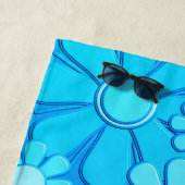 レトロガーデンフラワーズ60s 70s花柄の花嫁 ビーチタオル (インサイチュ)