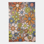 レトロガーデンヴィンテージ60s 70s美花 キッチンタオル (縦)