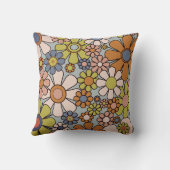 レトロガーデンヴィンテージ60s 70s美花 クッション (裏面)