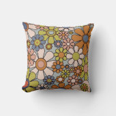 レトロガーデンヴィンテージ60s 70s美花 クッション (正面)