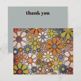 レトロガーデンヴィンテージ60s 70s美花 サンキューカード