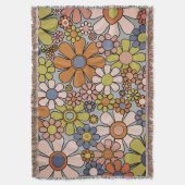 レトロガーデンヴィンテージ60s 70s美花 スローブランケット (正面縦)