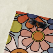 レトロガーデンヴィンテージ60s 70s美花 ビーチタオル (インサイチュ)