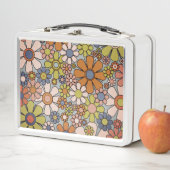 レトロガーデンヴィンテージ60s 70s美花 メタルランチボックス (インサイチュ)