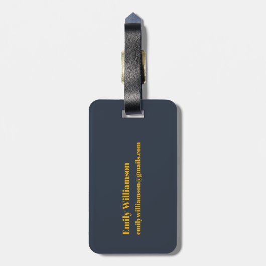 レトロガーデン明るいフローラ60s 70s パーソナライズされた ラゲッジタグ (裏面縦)