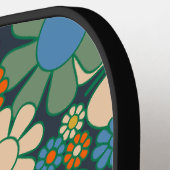 レトロガーデン花の陽気なフローラ60s 70s ピックルボールラケット (左詳細)