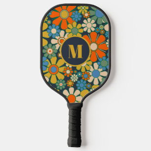 レトロガーデン花の陽気なフローラ60s 70s ピックルボールラケット
