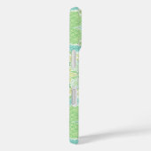 レトロガーデン花模様の緑と黄色 Case-Mate iPhoneケース (裏面 / 右)