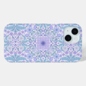 レトロガーデン花模様の青と紫 Case-Mate iPhoneケース (裏面 (横))