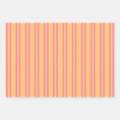 レトロガーデン花60s 70s花柄ピンク ラッピングペーパーシート (正面2)