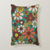 レトロガーデン花60s 70s花柄 アクセントクッション (正面(垂直))