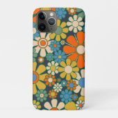 レトロガーデン花60s 70s花柄 Case-Mate iPhoneケース (裏)