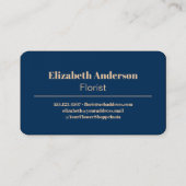 レトロガーデン60s 70s美的花柄 名刺 (裏面)