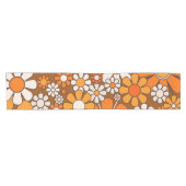 レトロガーデンGroovyフローラ60s 70sパターン ショートテーブルランナー (横)