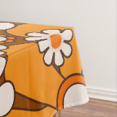 レトロガーデンGroovyフローラ60s 70sパターン テーブルクロス (インサイチュ)