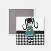 レトロガーリーラグドール マグネット (正面/裏面)