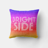 レトロガーリーレインボーブライトサイドハッピー クッション (裏面)