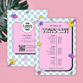 レトロガーリーGroovyピンク美しいサロン価格表