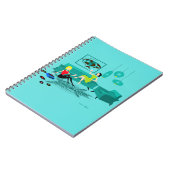 レトロガールの夜スパイラルノート ノートブック (左側)